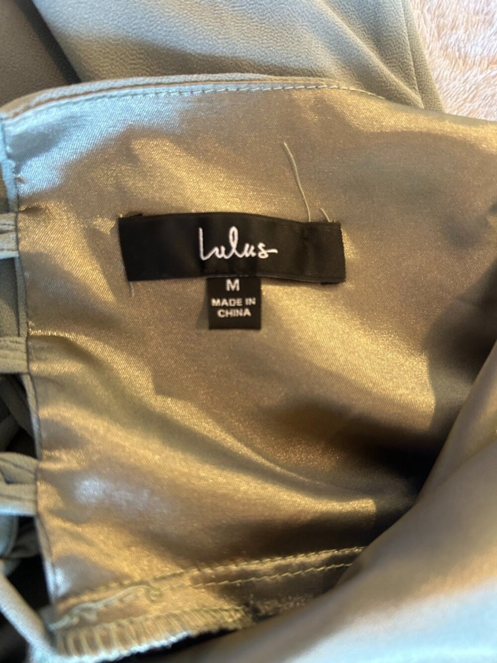 Lulu's Sage Green Flowing Maxi Dress - Picture 7 of 7
